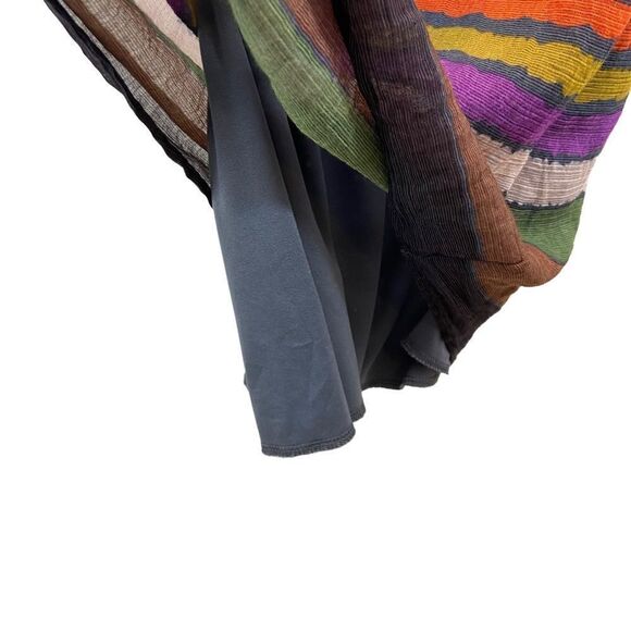 Hello Miss Strapless‎ Shirred Top Mini Dress Grey with Stripes Size Small - Picture 13 of 14